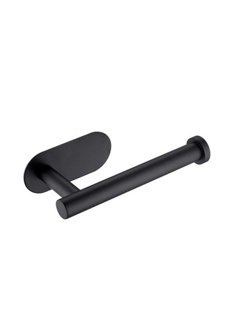 GGOOT Anti-Rust Stainless Steel Wall Mounted Toilet Paper Holder Home Bathroom Hotel Roll Paper Tissue Box Holder Hanger Household, Black - Image 1