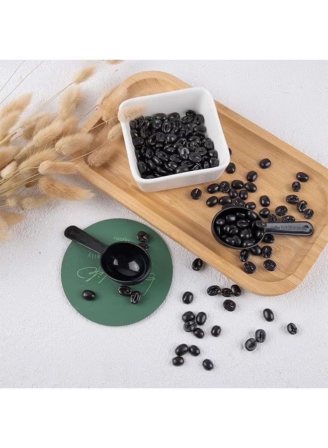 واي جيه 24 ملاعق قياس حبوب القهوة، ملاعق قياس الملاعق التي يمكن التخلص منها، ملاعق قياس ملاعق القهوة لتوابل سكر الشاي (7 جم، أسود) - Image 4