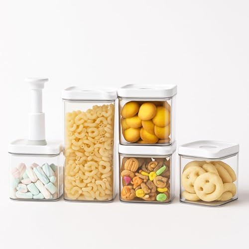 Satpurush Vacuum Fridge Storage Containers - Fridge Organiser Storage Boxes for Kitchen Accessories Items for Home-Freezer & Refrigerator Organizer vegetable storage box - 1500ML (1N), 700ML (4N). - Image 1