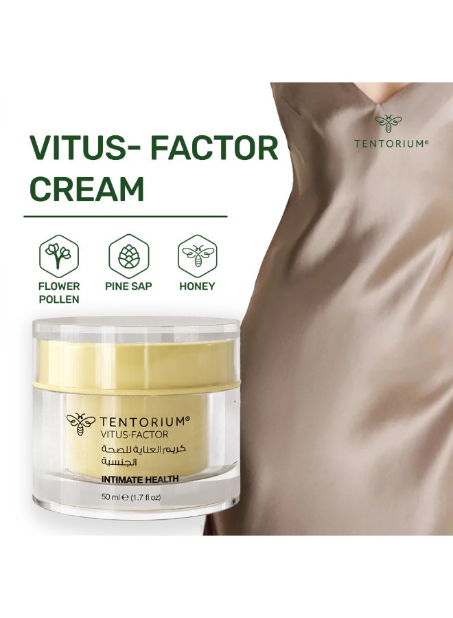 Tentorium Victus-Factor | Tentorium Honey Based Cream | Natural Cream for Sensitive Body area & Skin | Skin Moisturizer That Softens, Nourishes, & Tightens The Skin | 50ml - Image 1
