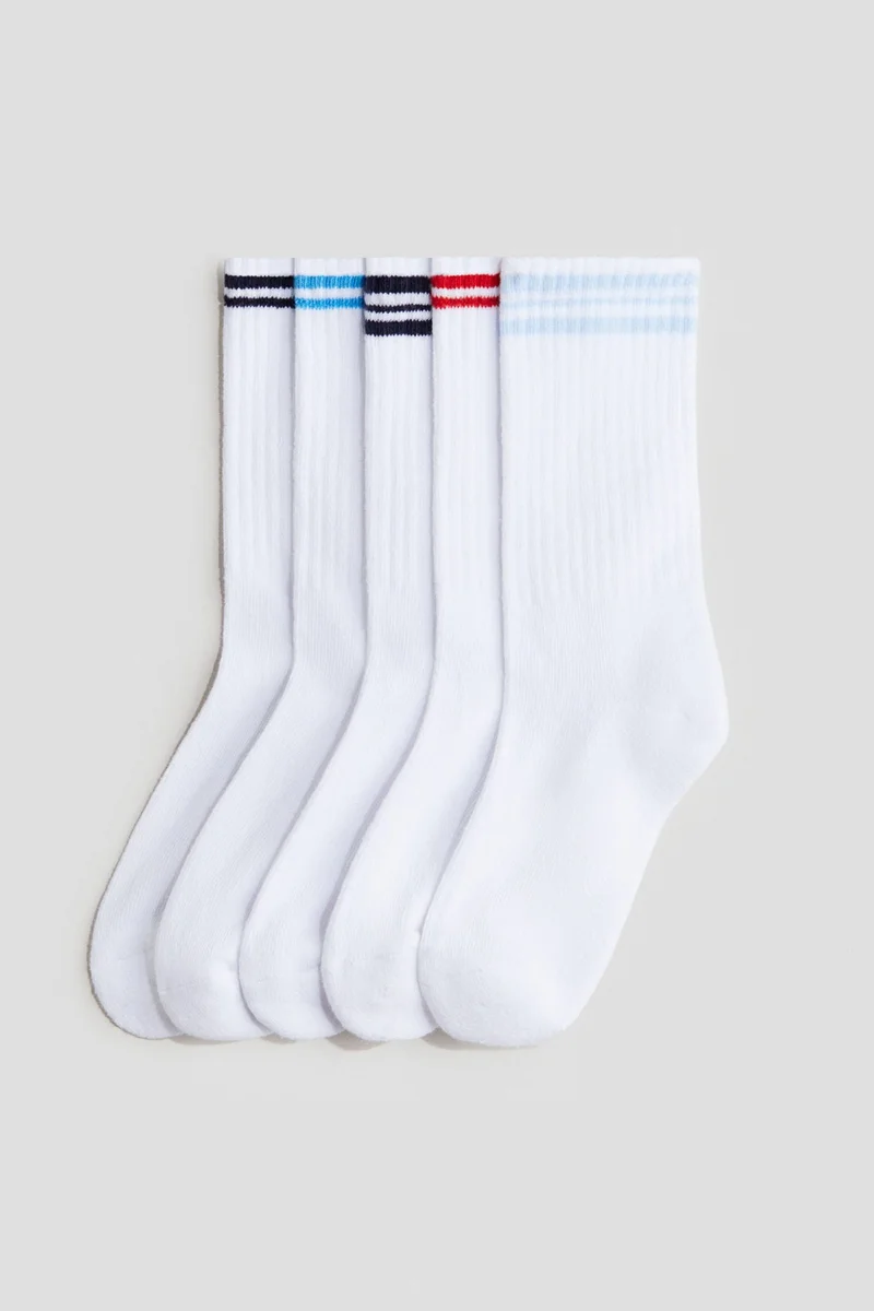 H&M 5-pack ribbed socks