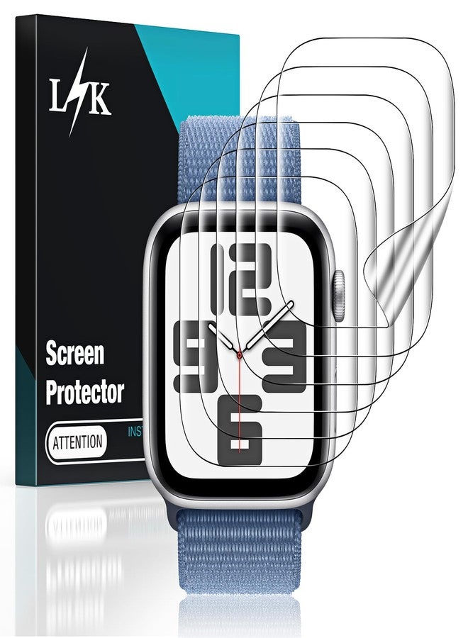 LK L K [6 Pack] Screen Protector for Apple Watch Series 4 40mm, [Full Coverage] [Self Healing] Anti-Bubble for iWatch Flexible TPU HD Clear Film, Lifetime Replacement Warranty - Image 1
