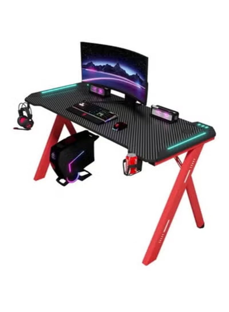 KLNAMAEAAN Modern Gaming Desk with LED Lighting – 120 cm Computer Table for Gamer Setup, Laptop & Office Use - Image 4