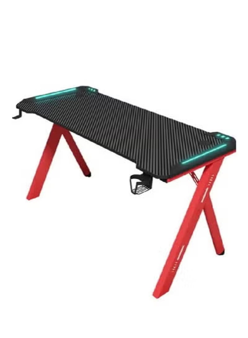 KLNAMAEAAN Modern Gaming Desk with LED Lighting – 120 cm Computer Table for Gamer Setup, Laptop & Office Use - Image 5