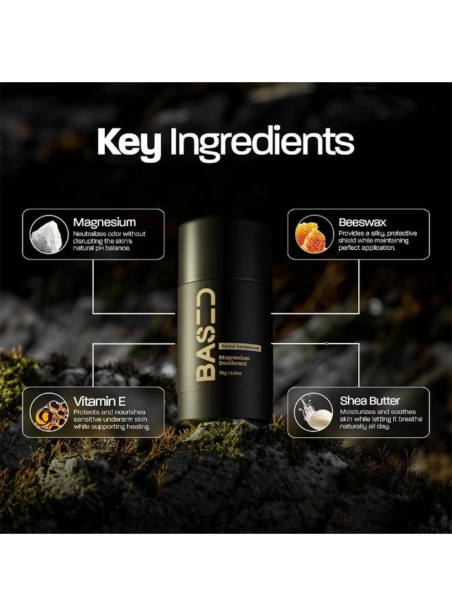 استنادا الي مزيل عرق طبيعي مضاد للتعرق، 75 غرام | جفاف يدوم طويلاً، عديم الرائحة، تركيبة لطيفة على البشرة - Image 5