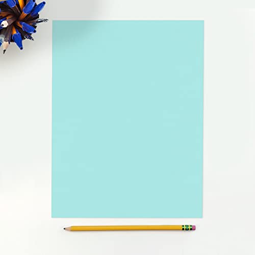 LUXPaper 8.5" x 11" Cardstock | Letter Size | Seafoam Blue | 100lb. Cover (183lb. Text) | 50 Qty - Image 3