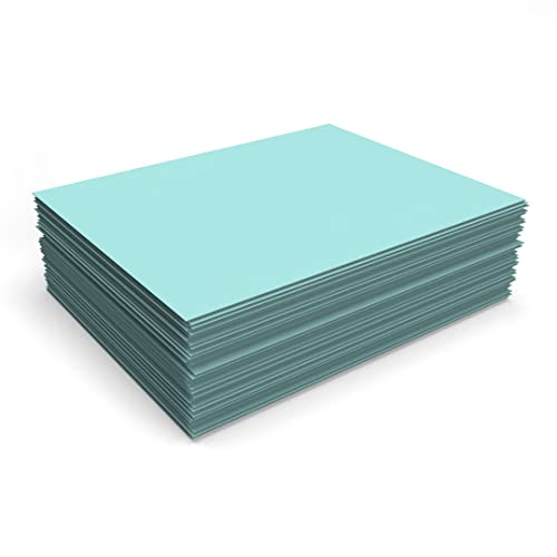 LUXPaper 8.5" x 11" Cardstock | Letter Size | Seafoam Blue | 100lb. Cover (183lb. Text) | 50 Qty - Image 4