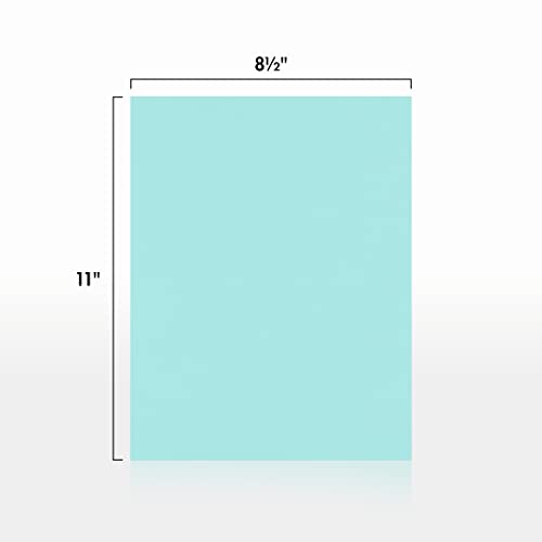 LUXPaper 8.5" x 11" Cardstock | Letter Size | Seafoam Blue | 100lb. Cover (183lb. Text) | 50 Qty - Image 2