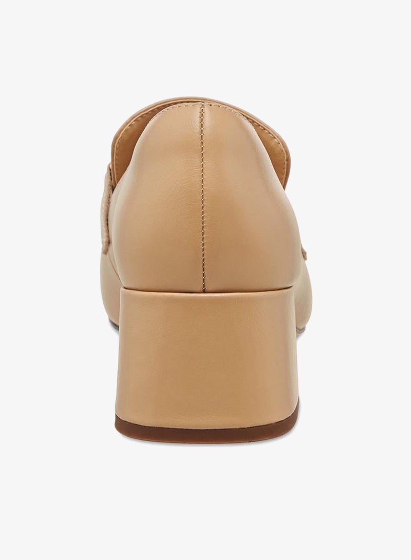 DUCHINI أحذية لوفر جلدية بكعب كتلة للنساء - Image 5