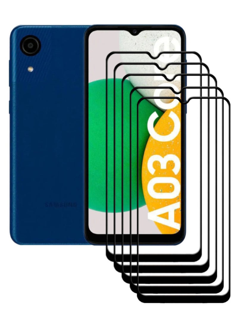 ACLIX 5 Pieces Antistatic ESD Dustproof Premium Quality High Definition Tempered Glass Screen Protector Designed For Samsung Galaxy A03 Core - Image 1