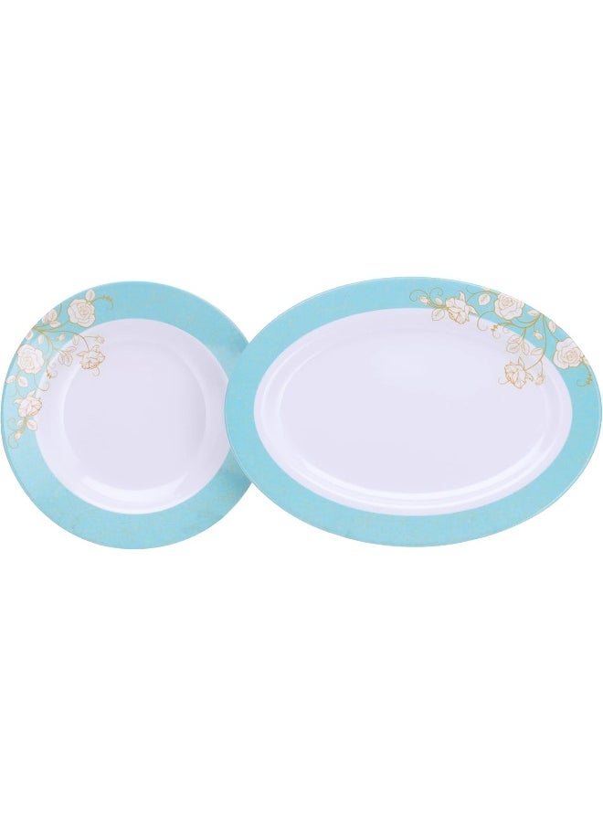 DELCASA - Delcasa DC2111 Melamine Dinner Set 40-Pieces - Image 1