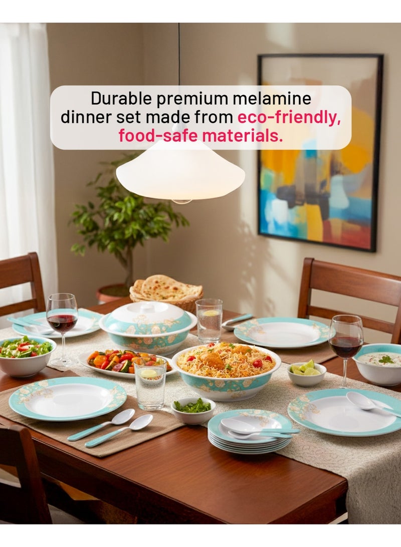 ديلكاسا طقم عشاء من الميلامين 40 قطعة - Image 2