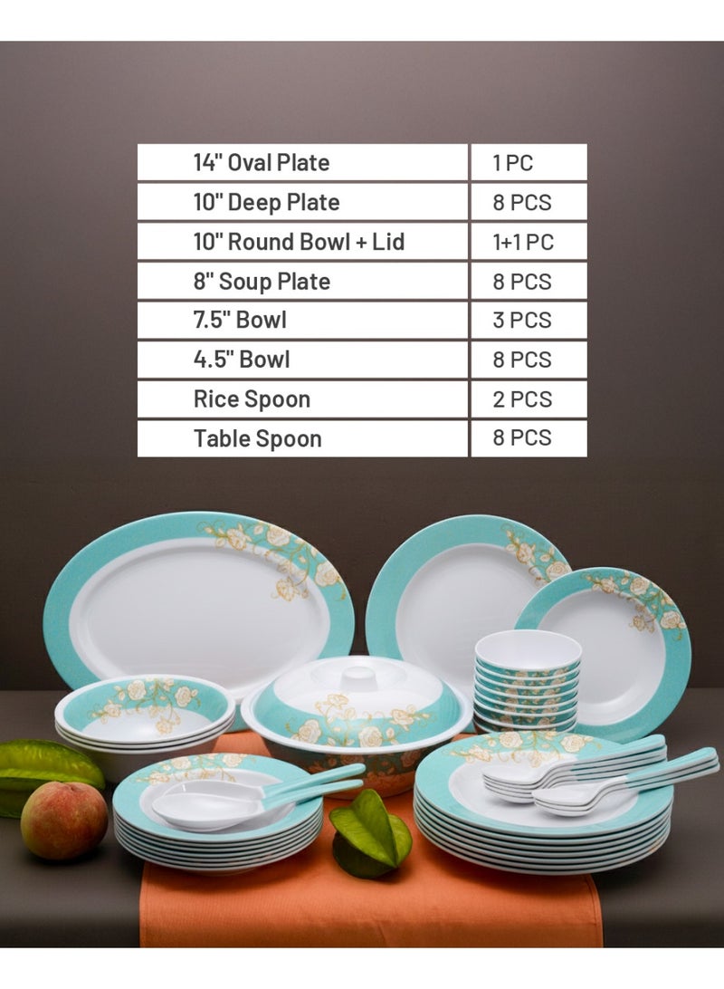 ديلكاسا طقم عشاء من الميلامين 40 قطعة - Image 4