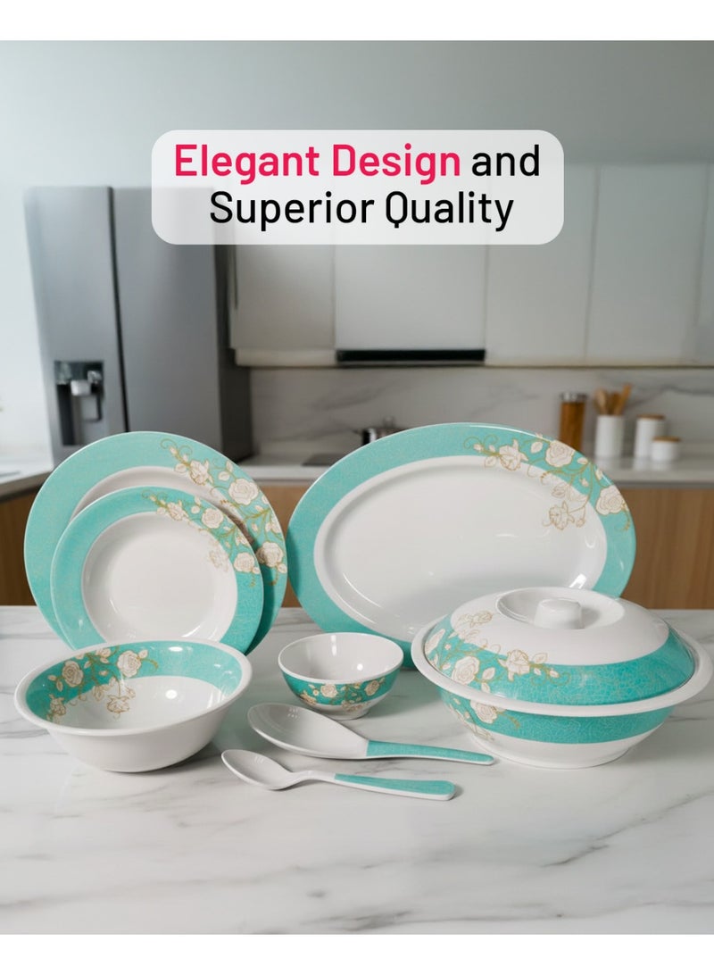 ديلكاسا طقم عشاء من الميلامين 40 قطعة - Image 5