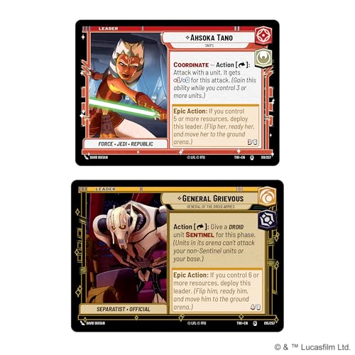 Asmodee Star Wars: Unlimited TCG Twilight of The Republic Starter Set - Master The Clone Wars! Trading Card Game for Kids and Adults, Ages 12+, 2 Players, 20 Min Playtime - Image 4