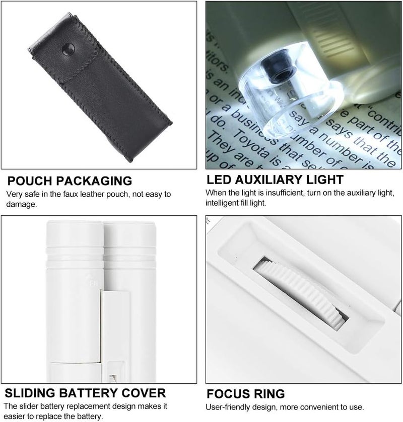 klarako Handheld 100X Magnifier with Light for Kids, Mini Pocket Microscope for Children Aged 3-12 Years Old Student Gifts - Image 5
