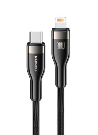 Maxwell Turbo Line Series USB-C Compatible with Lightning (1.2 Meter) Fast Charging Cable Compatible with iPhone 14 Pro Max, 14 Pro, 14 Plus, 13 Pro Max, 12 Pro Max, 30W Fast Charging and Data Transmission Nylon Braided Cable - pzsku/Z866EE5A67FC58B7AB287Z/45/1746207735/ee3899fe-0a58-466e-9425-5f193f297a73