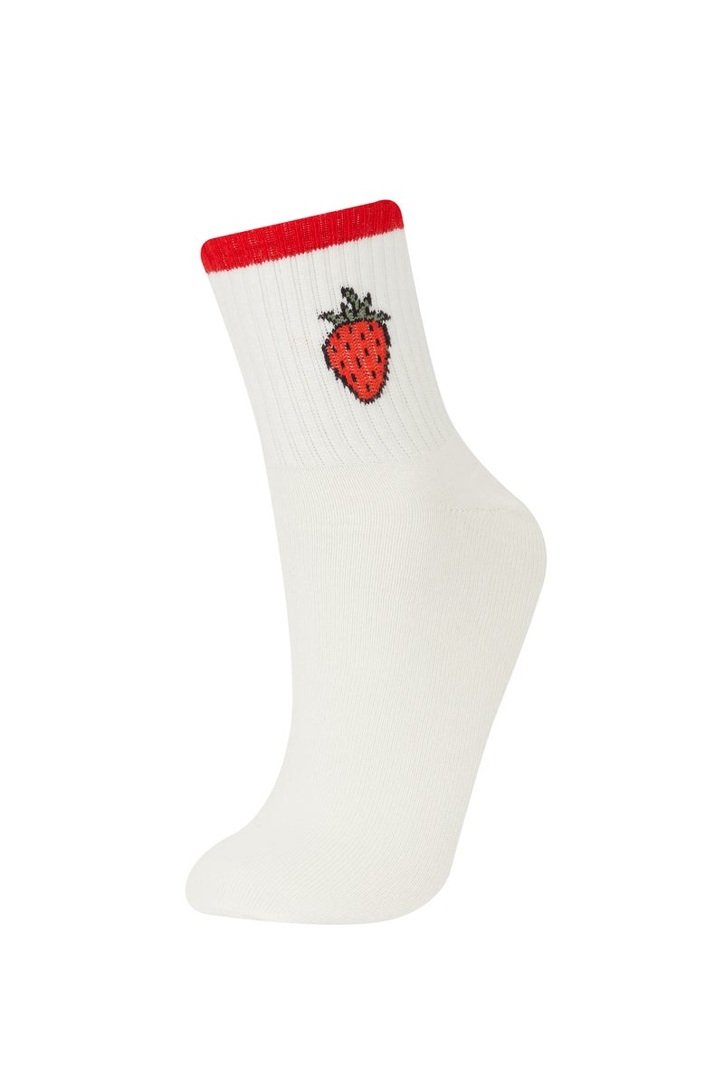 DeFacto Woman Fruit 3 piece Short Socks - Image 5