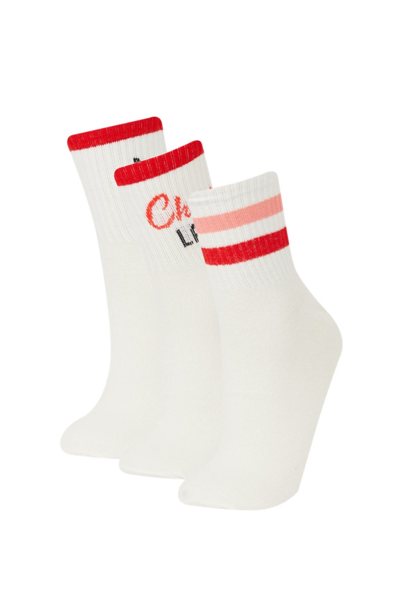 DeFacto Woman Fruit 3 piece Short Socks - Image 1