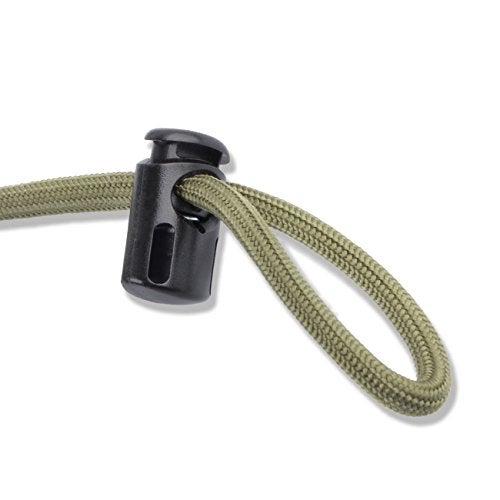 DYZD Plastic Cord Locks End Spring Stop Toggle Stoppers Multi-Colour (10PCS, Black) - Image 4