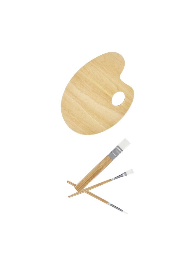 Hape مجموعة الرسم بالفرشاة ولوحة الألوان من هابي (7 قطع) - Image 2