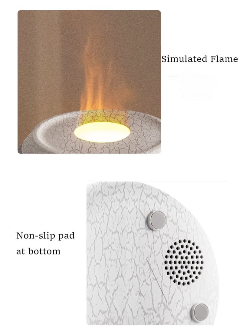 Necomi - Flame Humidifier,Automatic Off Aromatherapy Diffuser,7 Color Mode Variations Flame Lamp Humidifier For Home, Office Or Gym - Image 1