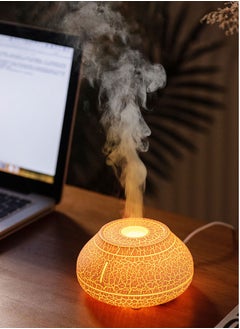 Flame Humidifier,Automatic Off Aromatherapy Diffuser,7 Color Mode Variations Flame Lamp Humidifier For Home, Office Or Gym