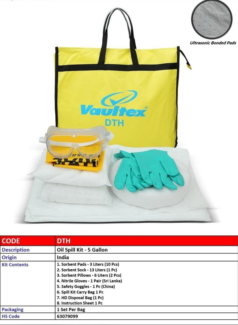 Vaultex Oil Spill Kit-5 Gallon 
