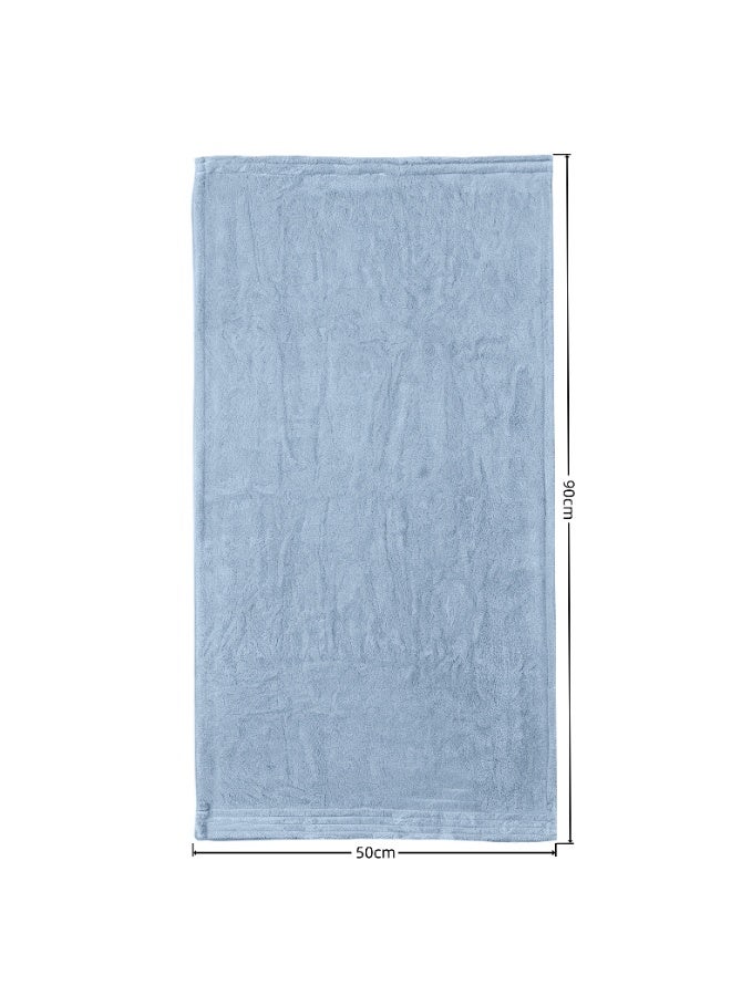 دوناتيلا منشفة يد (عبوتان، 50 × 90 سم) - مايكروفايبر 330 GSM - فائقة النعومة وعالية الامتصاص وسريعة الجفاف، خفيفة الوزن بلون سادة للحمام، الجيم، السبا والسفر. - Image 3