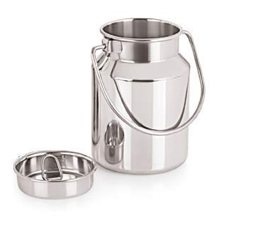 Krishn ROOP Stainless Steel Milk Ghee Storage CanCanister 3 Liter Silver - Image 2