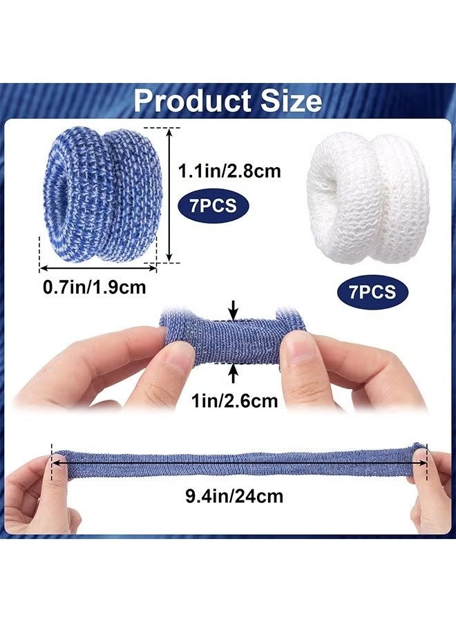 12 Pcs Finger Bandage for Finger Tips, Breathable Finger Cots Finger Protectors for Finger Sprains Swelling, First Aid Tubular Bandages for Comfort and Wear Resistance - Image 5