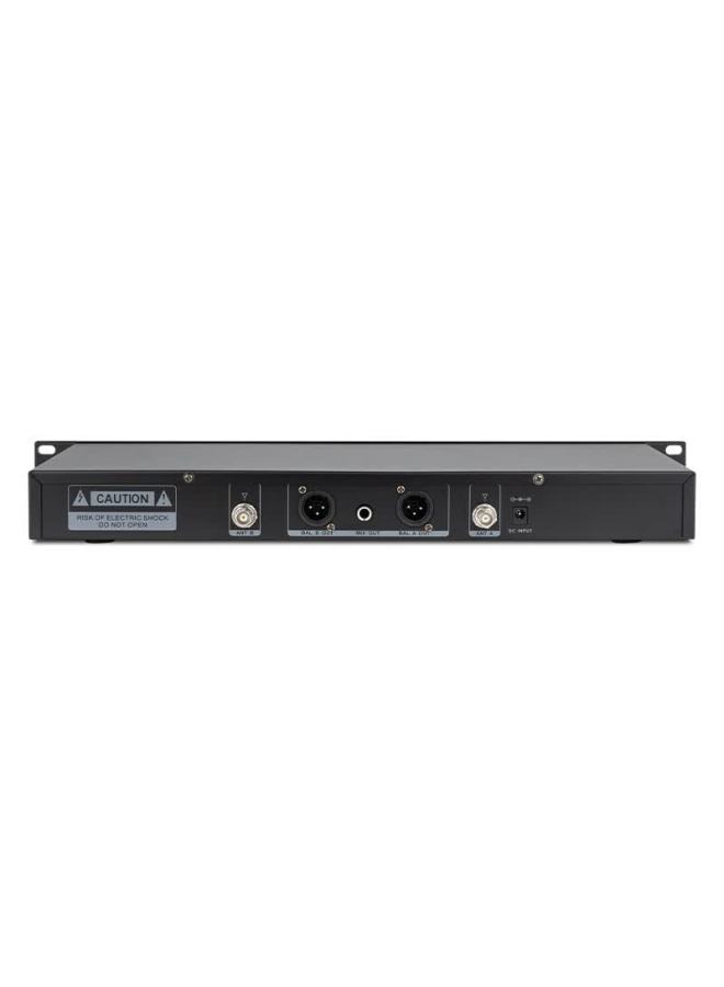 Shile Dual Wireless Conference Microphone Desktop Short Rod Square Tube Mic Podium Anti-interference Auto Frequency Matching Anti-howling 18 With Rod - Image 4