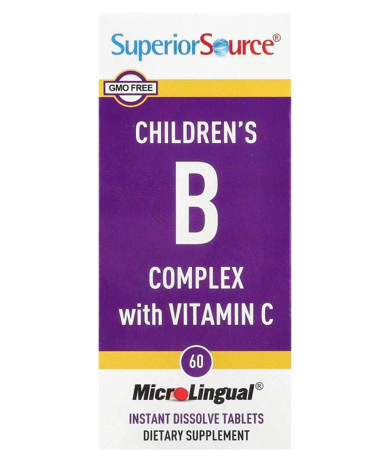 Superior Source Children's B Complex with Vitamin C 60 MicroLingual Instant Dissolve Tablets
