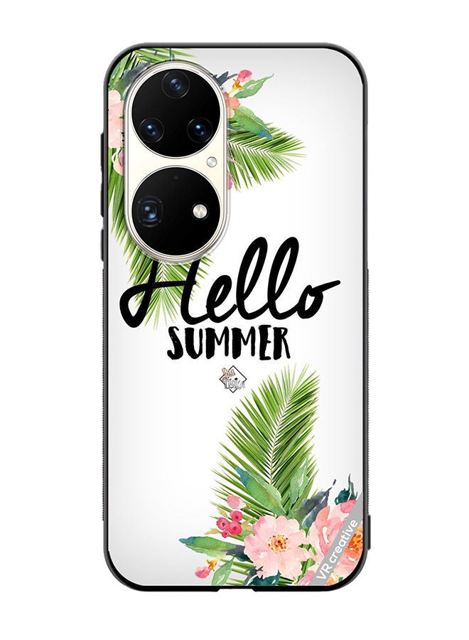 VR CREATIVE Protective Case Cover For Huawei P50 Pro Hello Summer Design Multicolour - Image 1