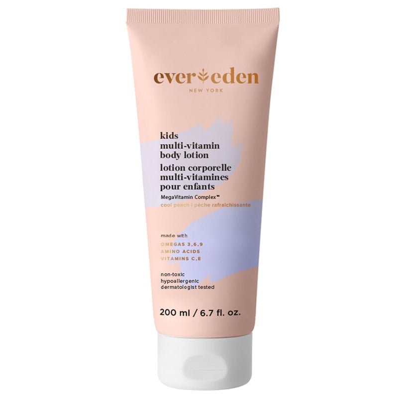 Evereden Kids MultiVitamin Body Lotion 67 floz Cool Peach Gentle  NonToxic Moisturizing Kids Lotion  Nourishing  Protective Lotion for Kids - Image 1