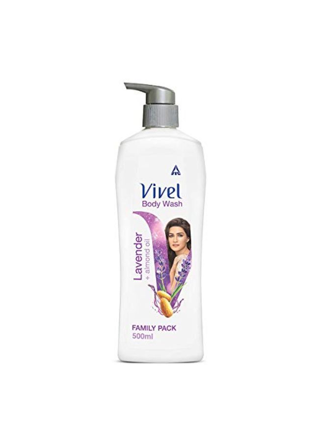 Vivel Body Wash, Lavender & Almond Oil Shower Creme, Fragrant & Moisturising, For Soft & Smooth Skin, High Foaming Formula, 500 Ml Pump, For Women And Men - Image 1