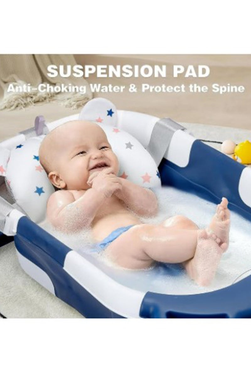 MONOGUE Baby Bathtub with Thermometer and Drain Hole for Newborn to Toddler up to 40 months - Image 4