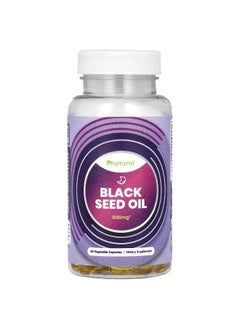 Phytoral Phytoral, Black Seed Oil, 1,000 mg, 60 Vegetable Capsules (500 mg per Capsule)  - Image 1