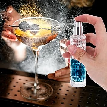 DEARMAMY ديار مامي رذاذ الكوكتيل 30 مل زجاج رذاذ الكوكتيل فيرموث رذاذ مرطبات زجاجة رذاذ للكوكتيلات زيت الزيتون محمولة قابلة لإعادة التعبئة زجاجة رذاذ عطر - Image 4