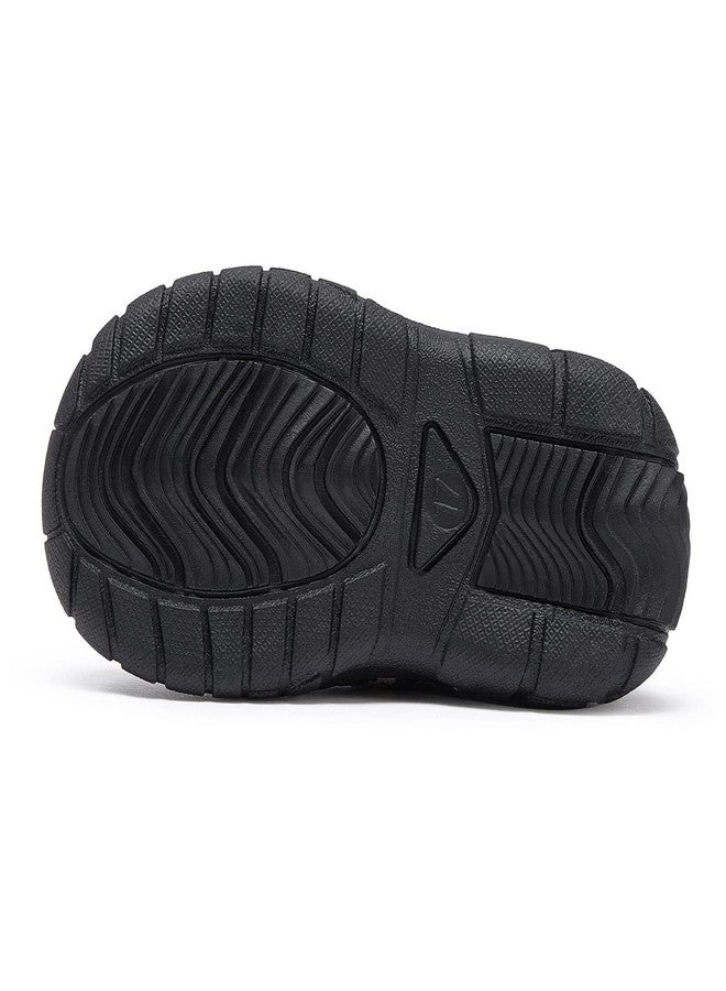 BMCiTYBM Baby Boy Girl Closed Toe Summer Sandals Lightweight Shoes Infant Non-Slip First Walking Sneakers 6 9 12 18 24 Months Black Size 12-18 Months Infant - Image 5
