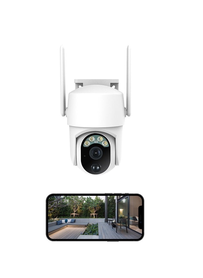 Generic - 4G GSM LTE Solar Camera PTZ With Battery Outdoor CCTV Cloud Solar Power Garden Smart Security Camera, 2-Way Audio, Radar PIR Motion Detection, 1080P Night Vision, Mini Solar Panel, Without Wires - Image 1
