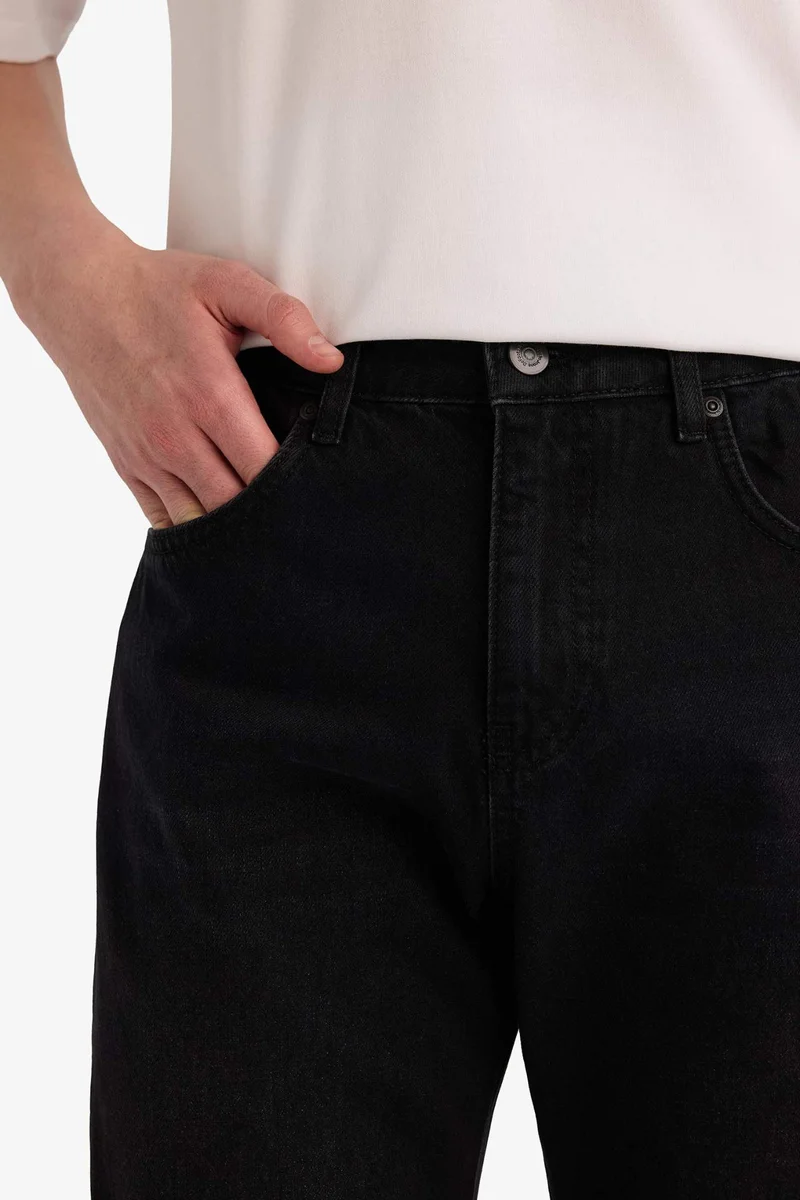 Defacto  Straight Fit Regular Hem Trousers for Men | Best Price UAE