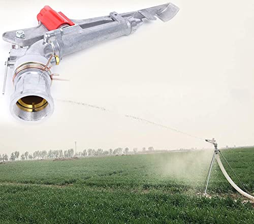 YIYIBYUS 2 Inch Irrigation Spray Gun, 65-80M Large Impact Area 360 Adjustable Water Sprinkler for Large-Scale Agricultural Irrigation - Image 1