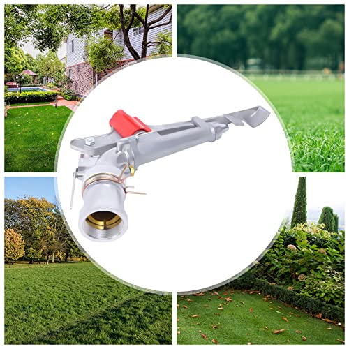 YIYIBYUS 2 Inch Irrigation Spray Gun, 65-80M Large Impact Area 360 Adjustable Water Sprinkler for Large-Scale Agricultural Irrigation - Image 2