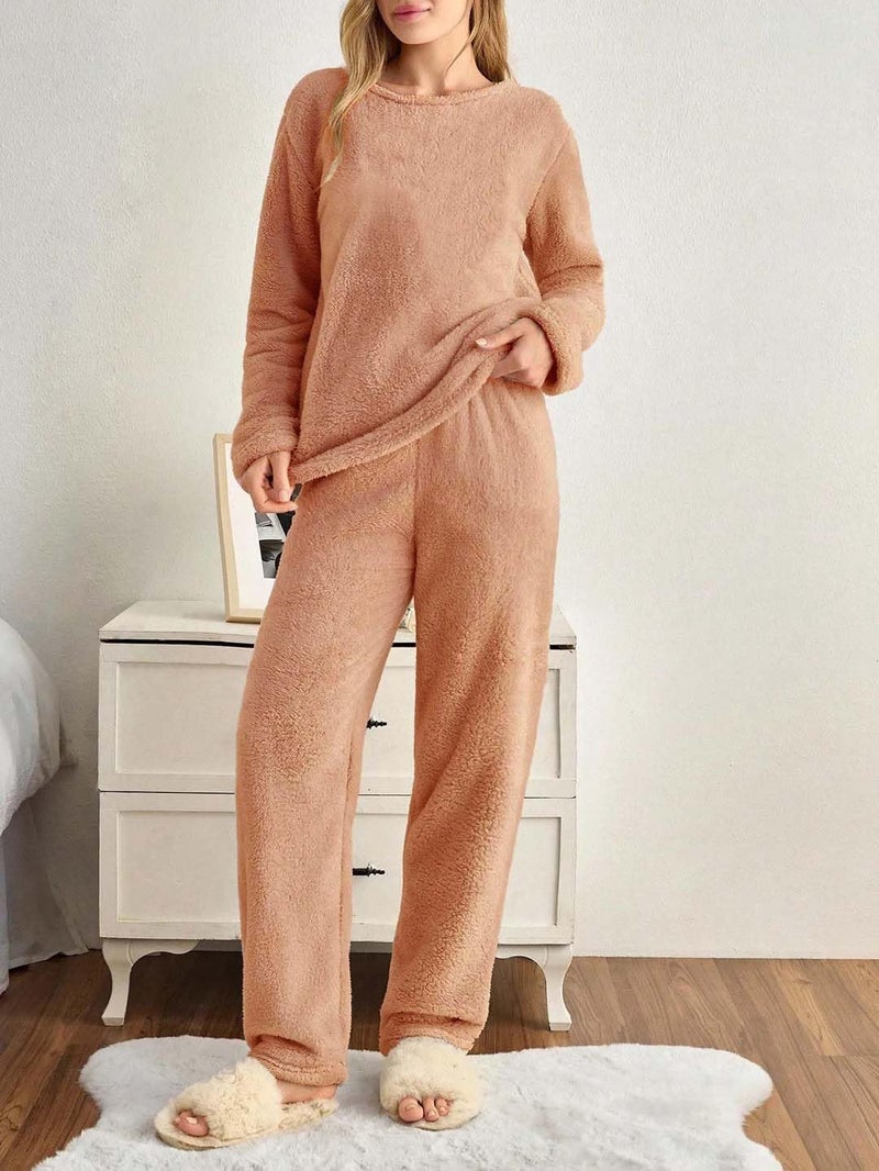 KOTTY Women's Winter Brown Tracksuit Combo for Casual Sportswear (Brown,L)-KTTWINTERSET186L - Image 5
