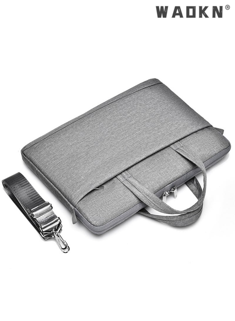 WAOKN 15.6 Inch Laptop Bag Lightweight Computer Bag Travel Business Briefcase Water Resistance Shoulder Messenger Bag Business Briefcase College 14-15.6 Inch Laptop Carrier for Men and Women Work Office - Image 1