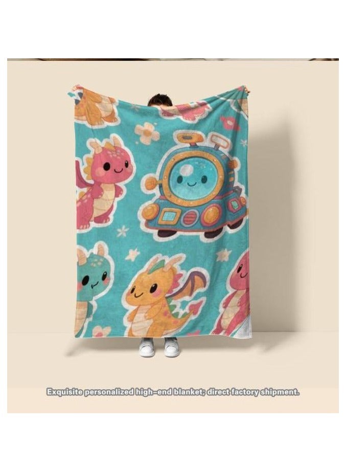 general Flannel thin blanket (warm and comfortable, suitable for sleep, gaming, dust removal and sandproof) 150cm*200cm - 312 - Image 4