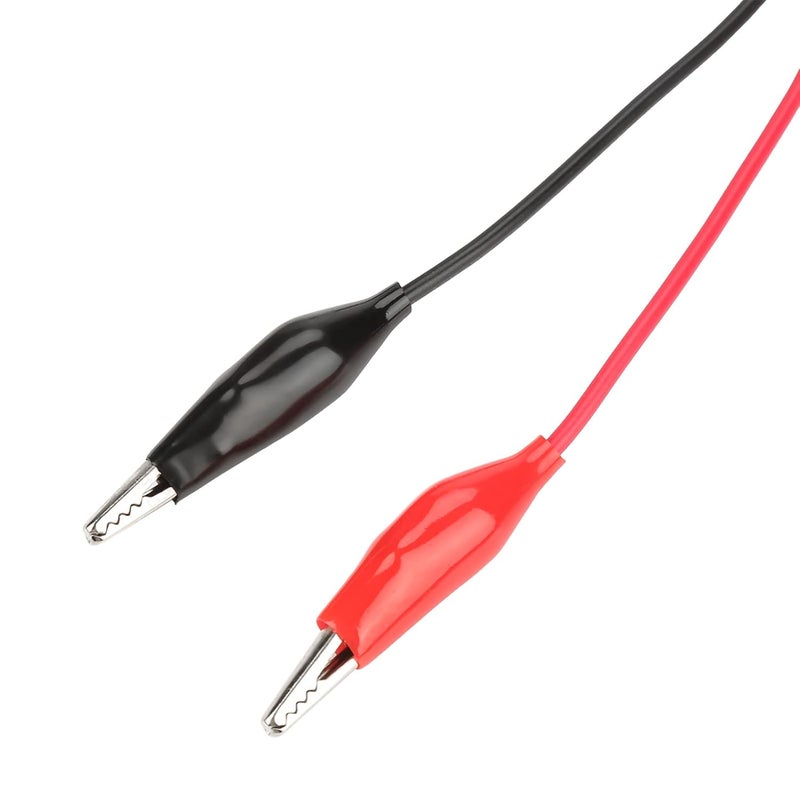 BNC to Dual Clip OSCILLOSCOPE Test Probe Lead Cable Durable 50Ω COAXIAL Cable with BNC CONNECTORS for OSCILLOSCOPE and Measurement Instruments RED Black 2PCS 108CM - Image 2