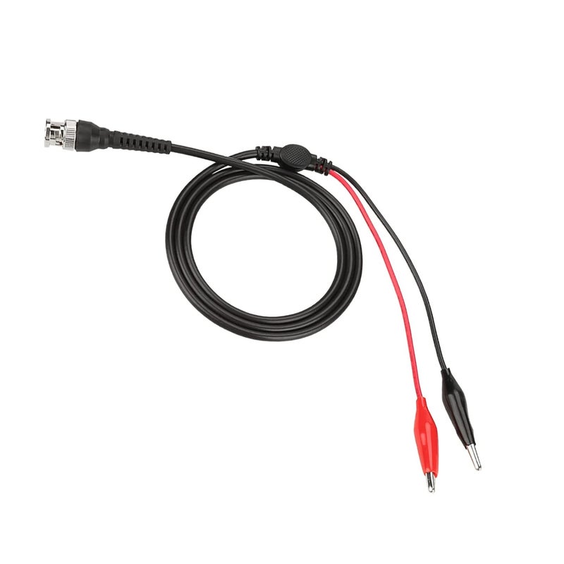 BNC to Dual Clip OSCILLOSCOPE Test Probe Lead Cable Durable 50Ω COAXIAL Cable with BNC CONNECTORS for OSCILLOSCOPE and Measurement Instruments RED Black 2PCS 108CM - Image 4