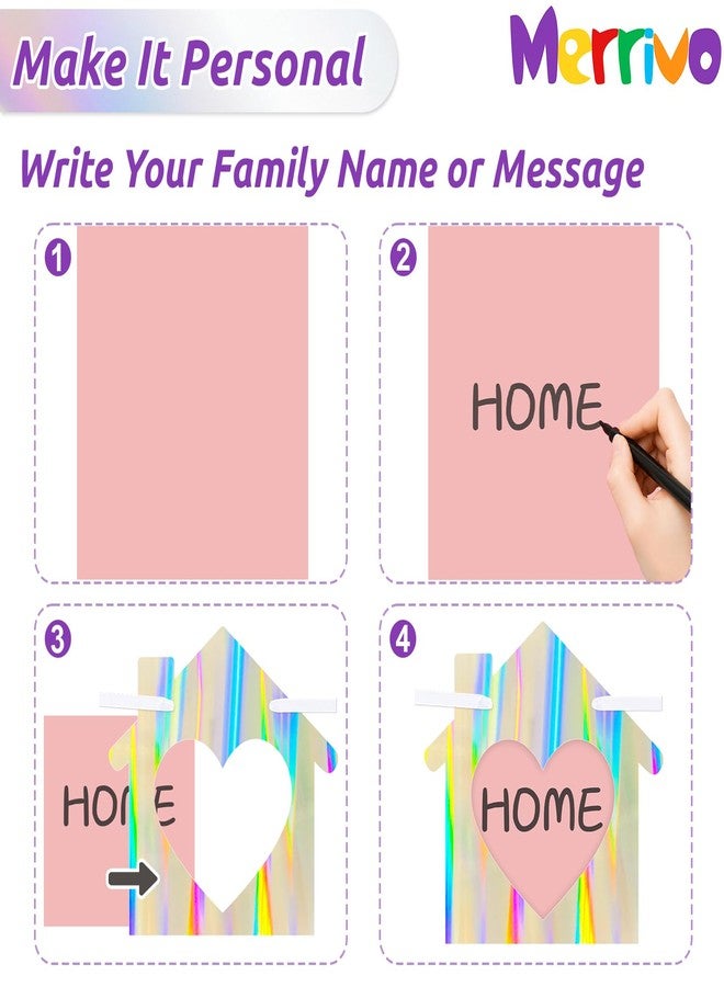 Merrivo Iridescent Welcome Home Banner, Pre-Strung DIY Welcome Home Decorations - Image 3
